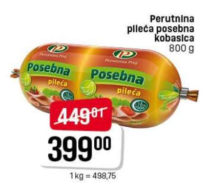 Perutnina pleća posebna kobasica