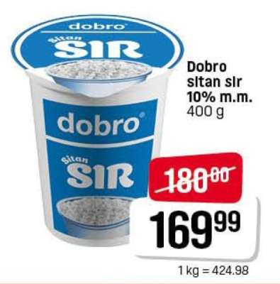 Dobro sitan sir 10% m.m.