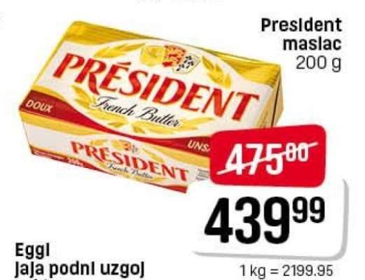 President maslac 200 g
