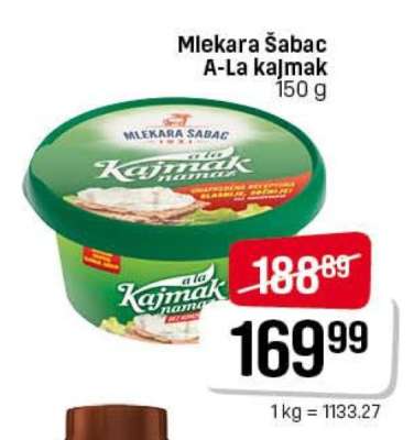 Mlekara Šabac A-la kajmak