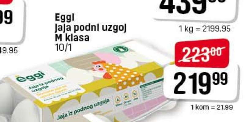 Eggi Jaja podni uzgoj M klasa 10/1