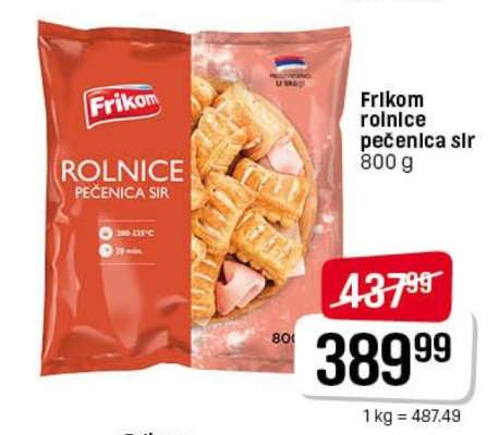 Frikom rolnice pečenica sir