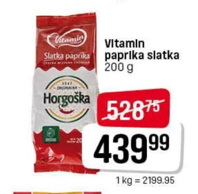 Vitamin paprika slatka 200g