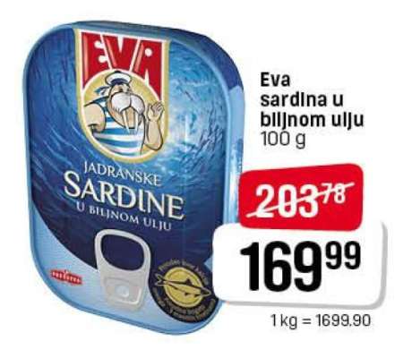 Eva Sardina u biljnom ulju