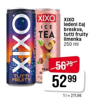XIXO ledeni čaj breskva, tutti frulty limenka