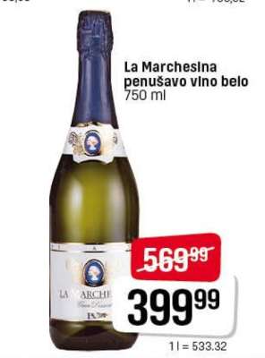 La Marchesina penušavo vino belo