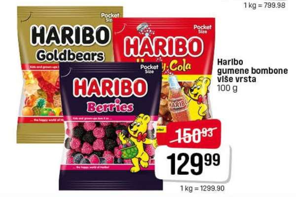 HARIBO GUMENE BOMBONE