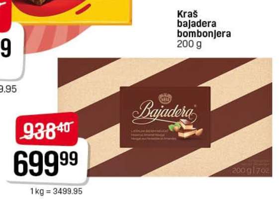 Kraš bajadera bombonjera