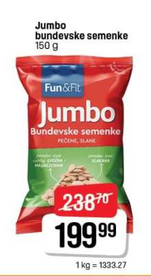 Jumbo bundevske semenke