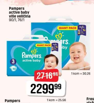 Pampers active baby