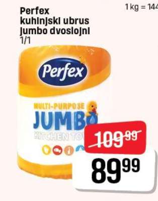 Perfex kuhinjski ubrus Jumbo dvoslojni
