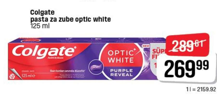 Colgate pasta za zube optic white 125 ml