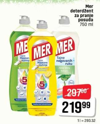 MER deterdžent za pranje posuđa