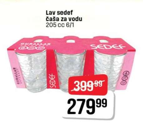 Lav sedef čaša za vodu