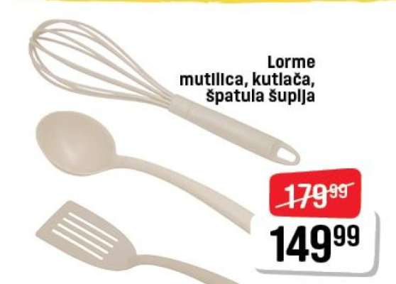 Lorme mutlica, kutlača, špatula šuplja