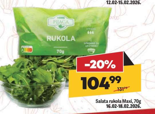 Salata rukola Maxi 70g