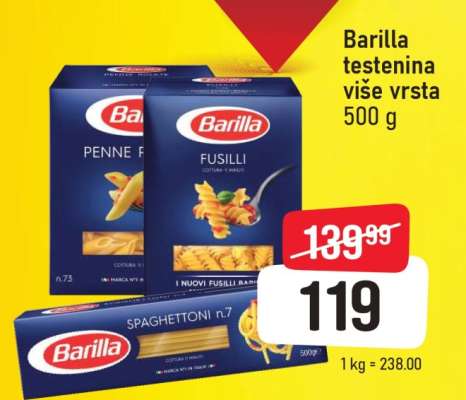 Barilla testenina više vrsta 500 g