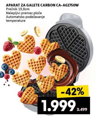APARAT ZA GALETE CARBON CA-AG1750W