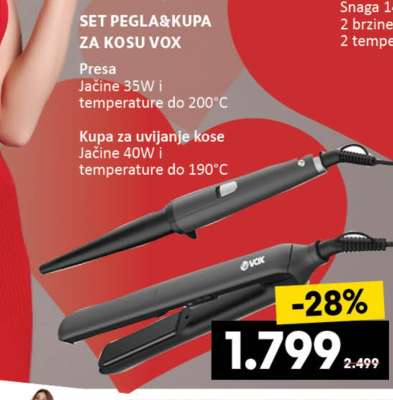 SET PEGLA&KUPA ZA KOSU VOX