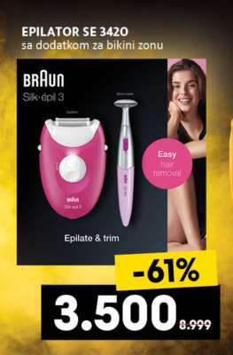 EPILATOR SE 3420