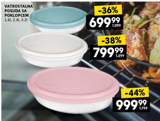 VATROSTALNA POSUDA SA POKLOPCEM