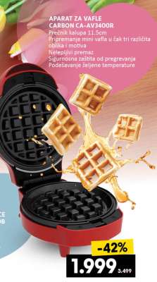 APARAT ZA VAFLE CARBON CA-AV3400R