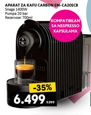 APARAT ZA KAFU CARBON EM-CA201CB
