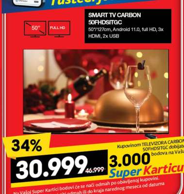 SMART TV CARBON 50FHDSITGC