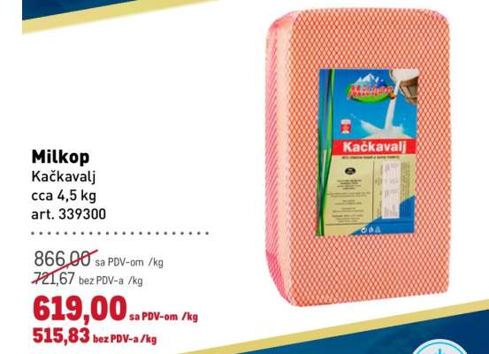 Milkop Kačkavalj