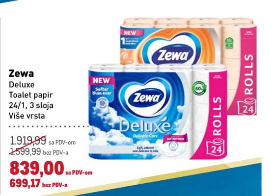 Zewa Deluxe toalet papir
