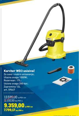 Karcher WD3 usisivač