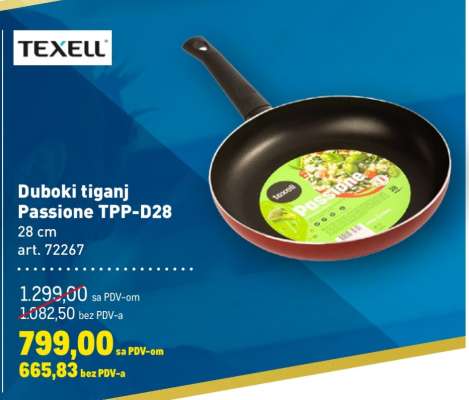 Duboki tiganj Passione TPP-D28