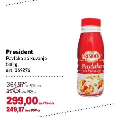 President Pavlaka za kuvanje 500 g