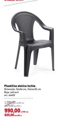 Plastična stolica Ischia