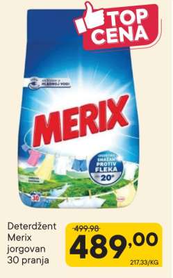 Deterdžent Merix jorgovan 30 pranja