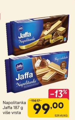 Napolitanka Jaffa 187 g više vrsta