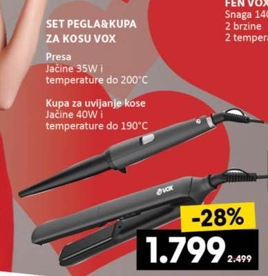 SET PEGLA&KUPA ZA KOSU VOX