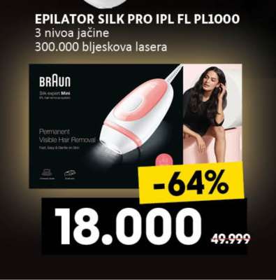EPILATOR SILK PRO IPL FL PL1000