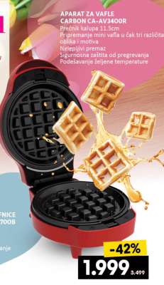 APARAT ZA VAFLE CARBON CA-AV3400R