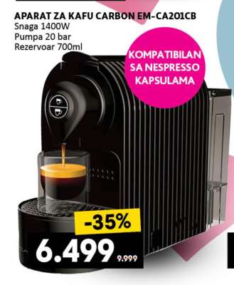 APARAT ZA KAFU CARBON EM-CA201CB