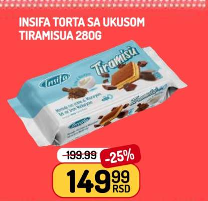 Insifa Torta sa ukusom Tiramisu 280g