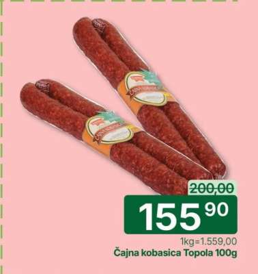 Cajna kobasica Topola 100g