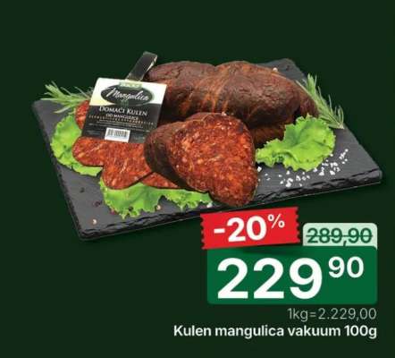 Kulen mangulica vakuum 100g