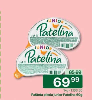 Pašteta pileća junior Patelina 60g