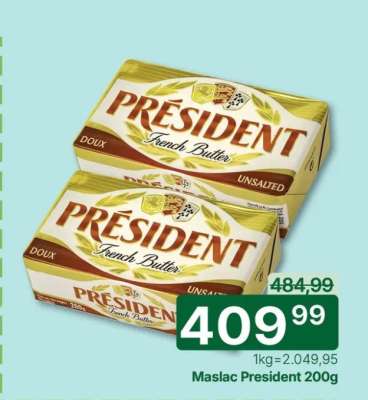 Maslac President 200g