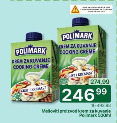 Mešoviti proizvod krem za kuvanje Polimark 500ml