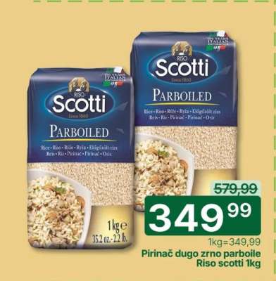 Pirinač dugo zrno parboile Riso scotti 1kg