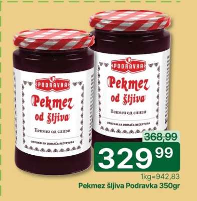Pekmez šljiva Podravka 350gr