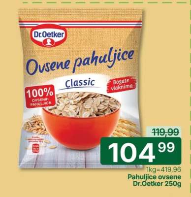 Pahuljice ovsene Dr.Oetker 250g