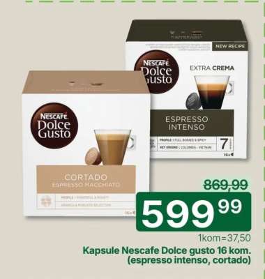 Kapsule Nescafe Dolce gusto 16 kom. (espresso intenso, cortado)